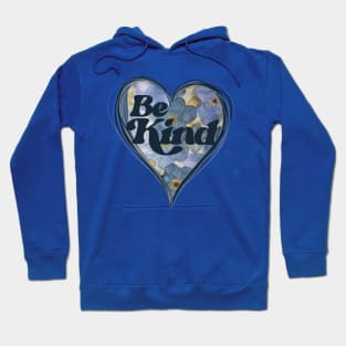 Be Kind Blue Heart Hoodie